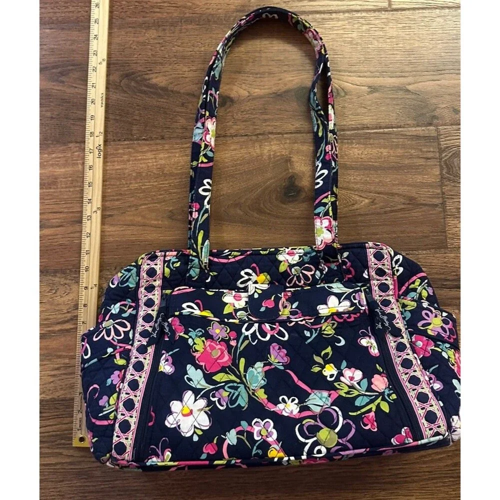 Vera Bradley Ribbons Make A Change Baby Diaper Bag w Changing Pad Retired Tote
